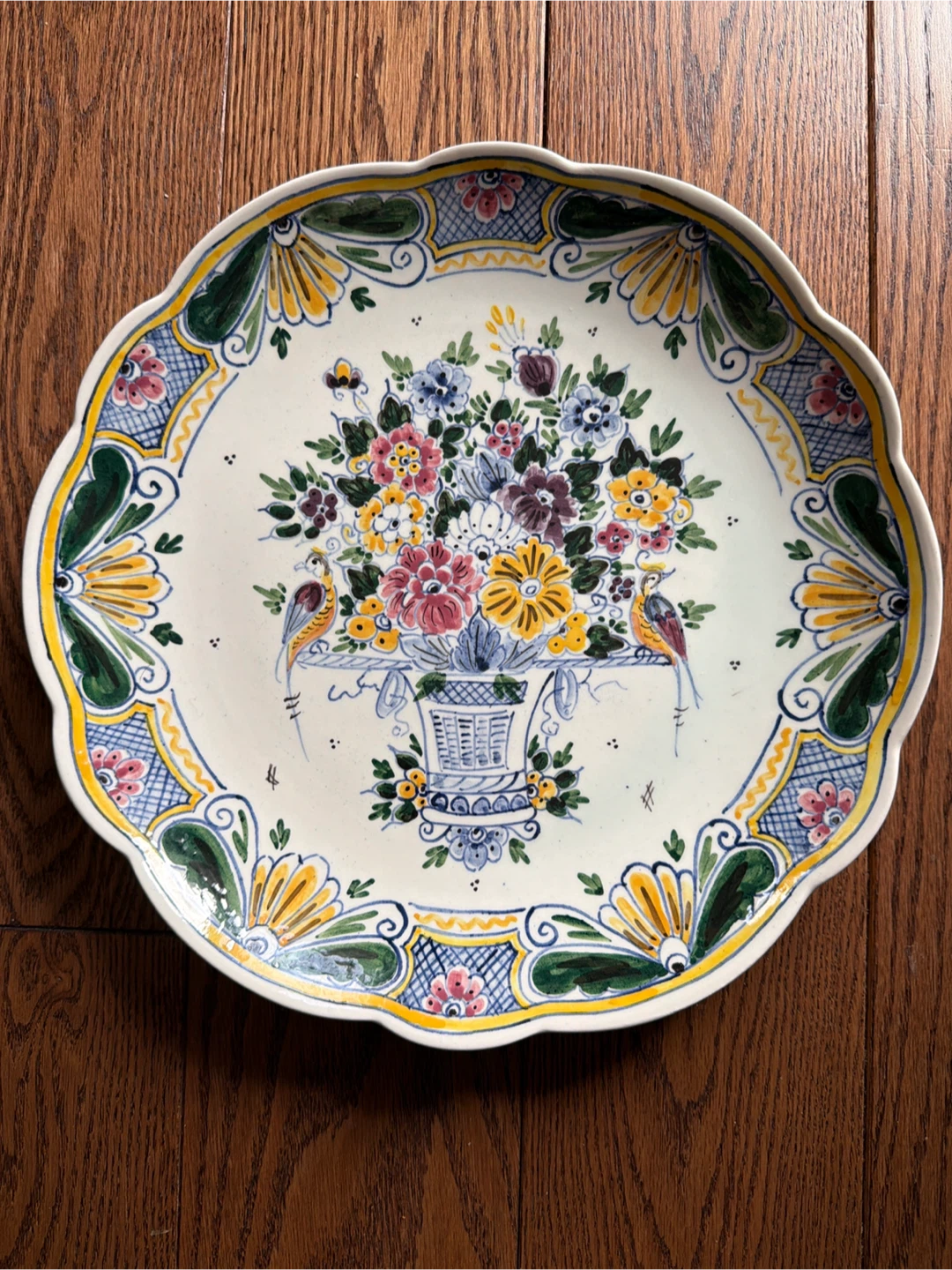 Hand-Painted Decorative Plate