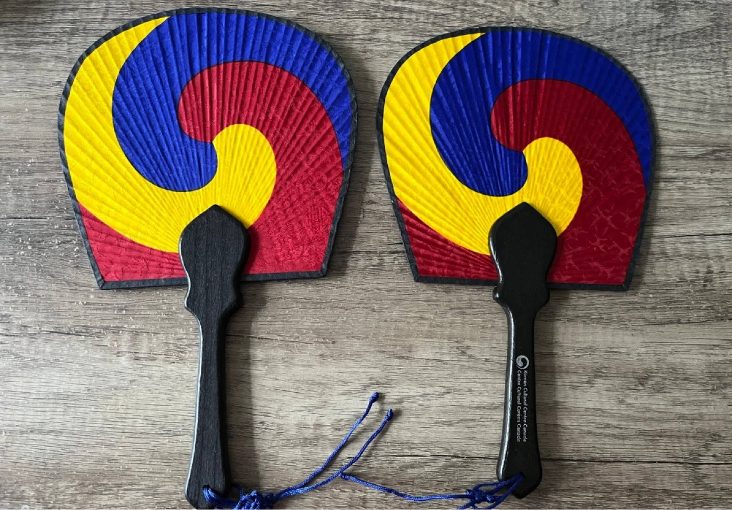 Set of 2 Traditional Korean Folding Fans