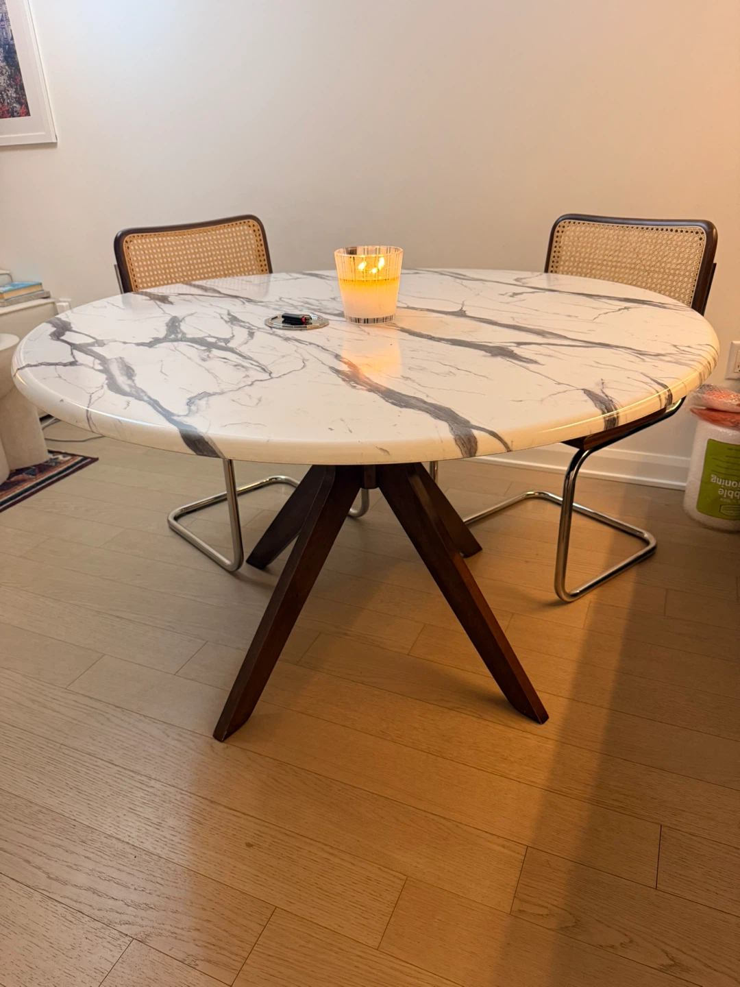 Round Marble Top Dining Table - photo 3
