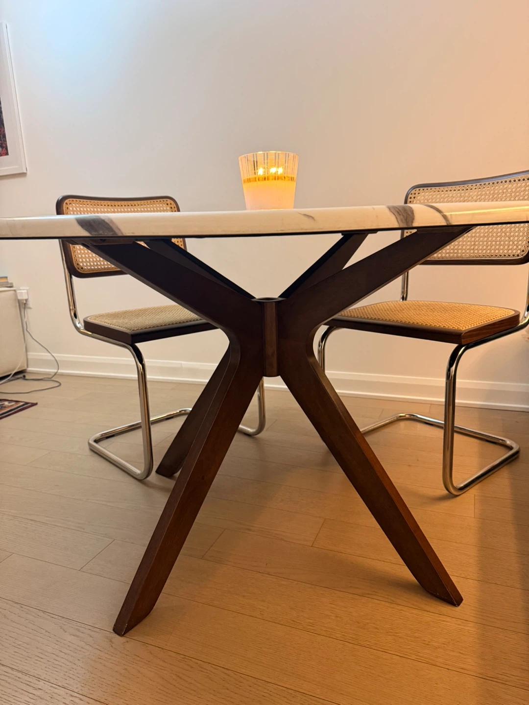 Round Marble Top Dining Table