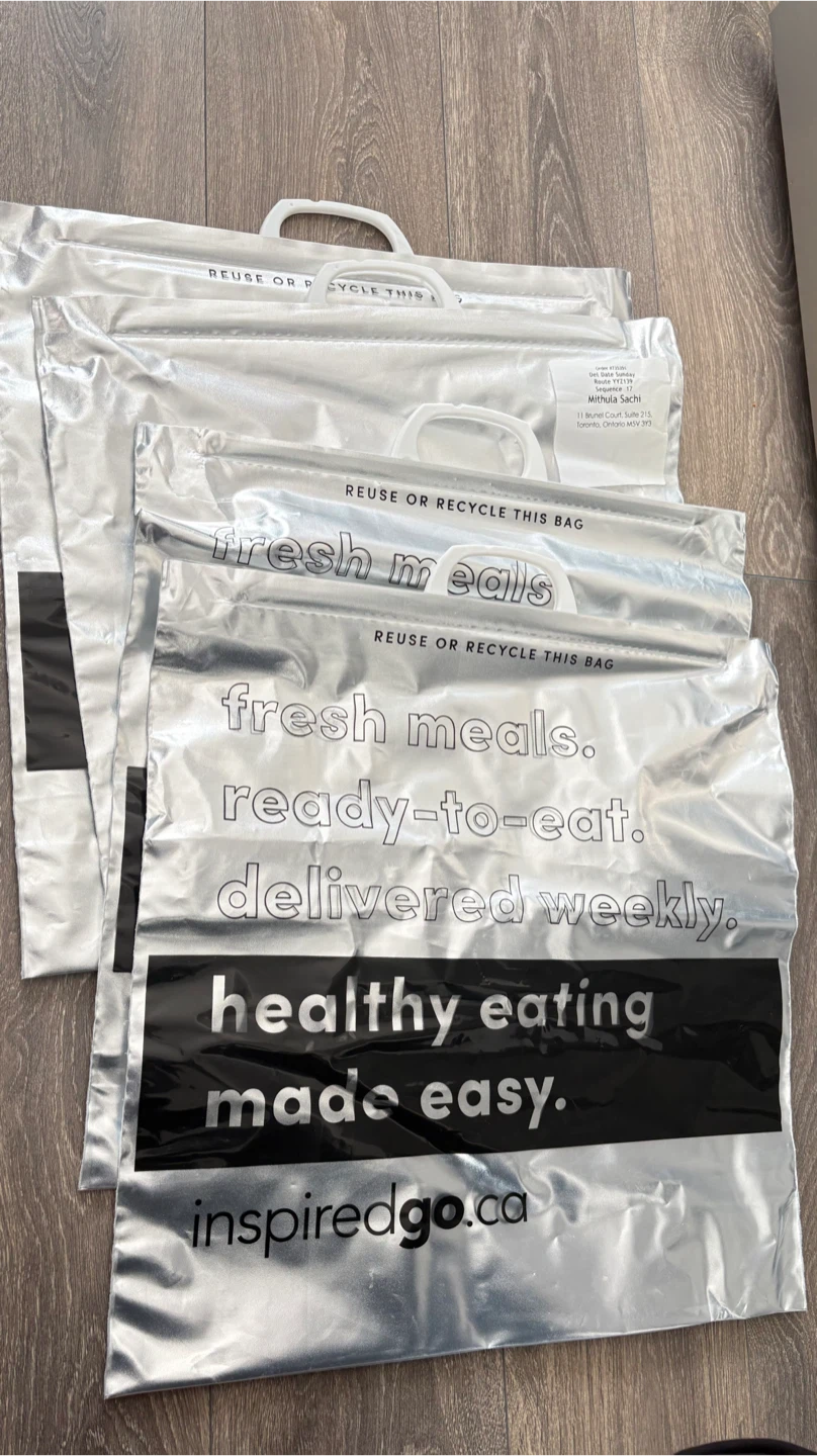Set of four Inspired Go Reusable Meal Delivery Bags - photo 3