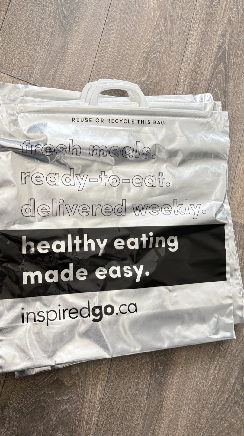Set of four Inspired Go Reusable Meal Delivery Bags