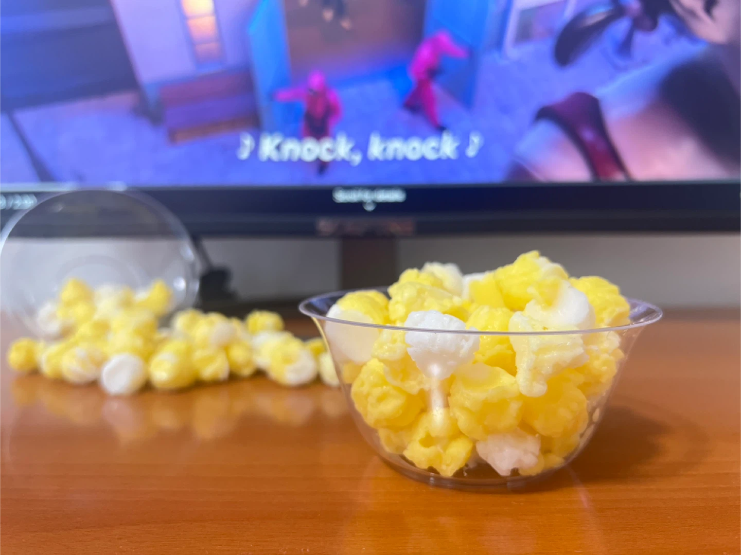 Handmade White and Yellow Popcorn Soap, Butter Popcorn Scent