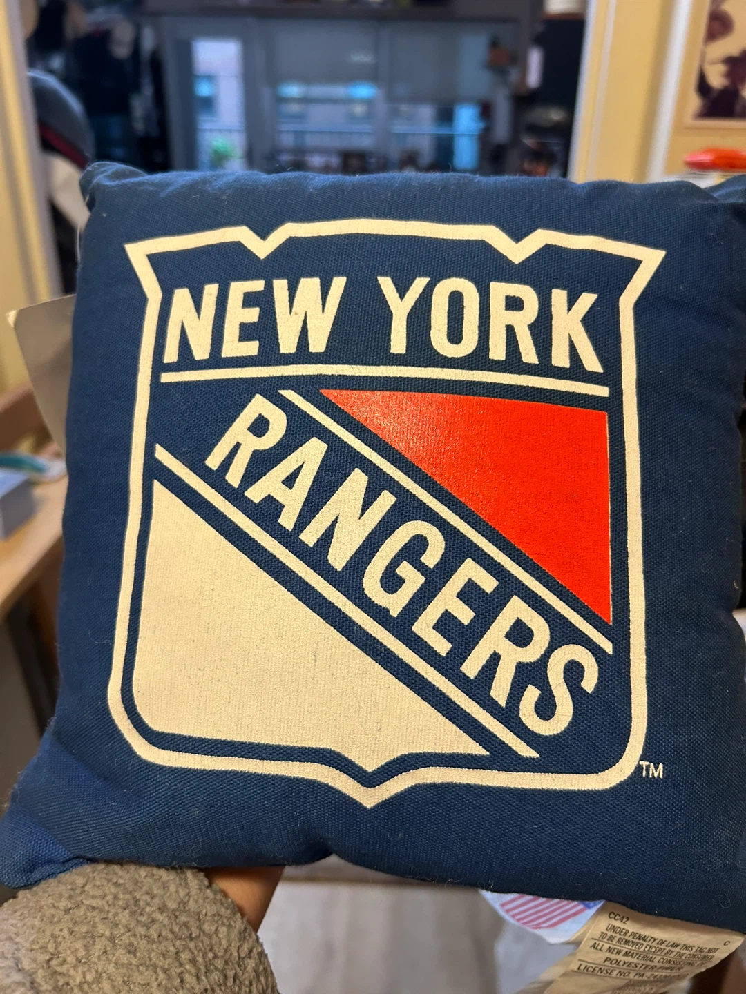 New York Rangers Throw Pillow