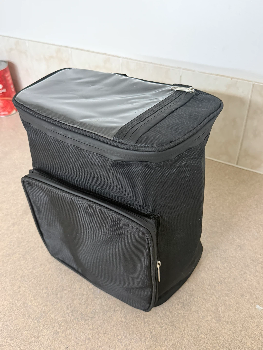 Black Insulated bike cooler Bag with Clear top phone holder - photo 3