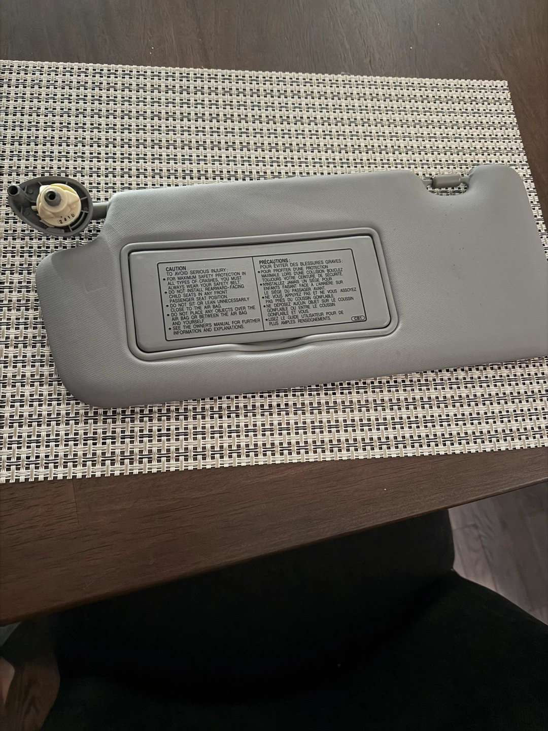 Grey Sun Visor with Mirror - photo 2