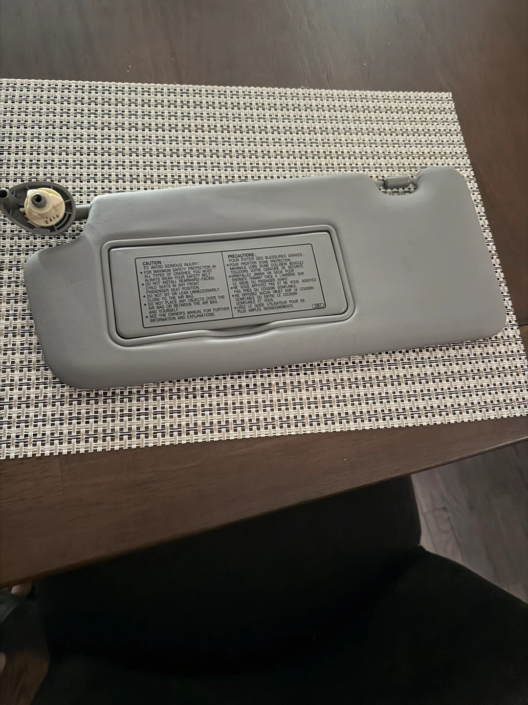 Grey Sun Visor with Mirror - photo 3