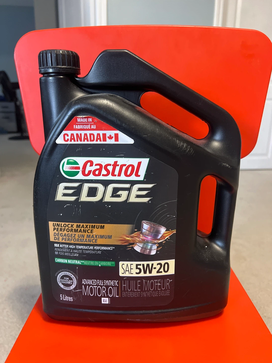 Castrol EDGE SAE 5W-20 Advanced Full Synthetic  Oil 5 Litres
