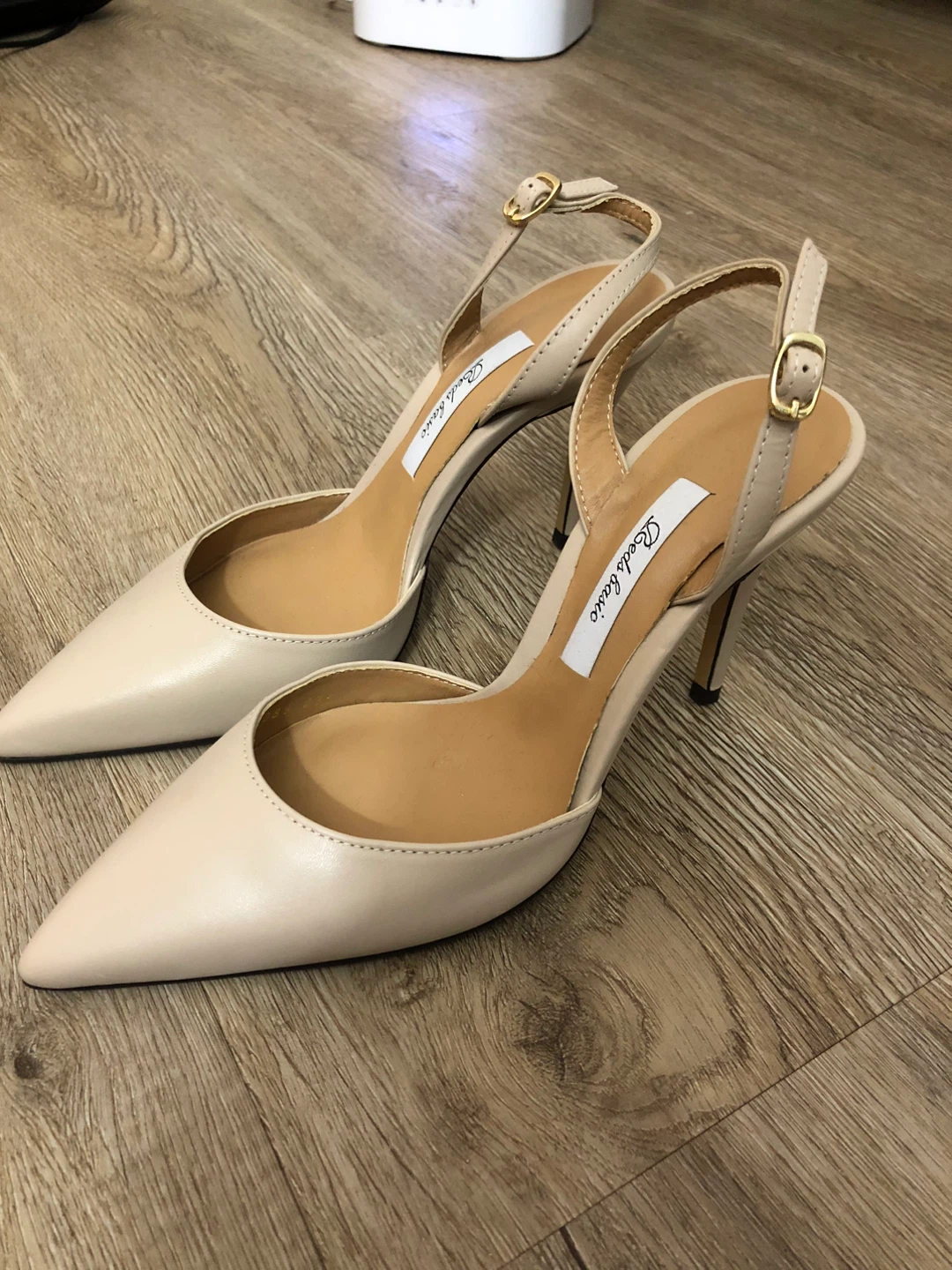 New Two pairs of heels – white and nude(size7) - photo 4
