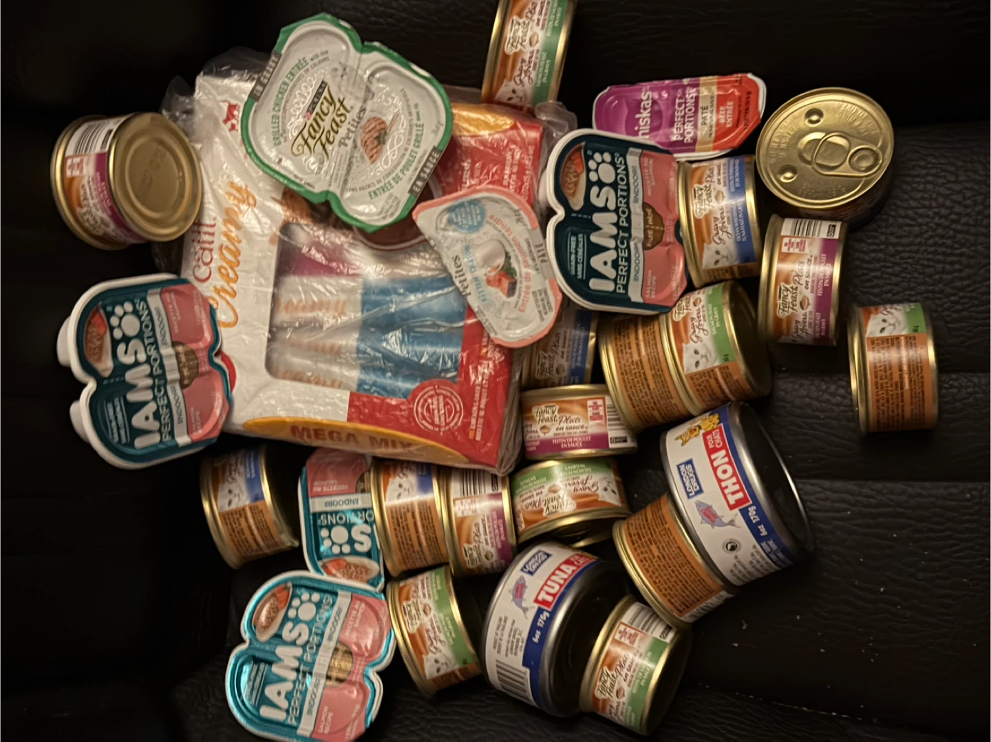 Assorted Cat Food and treat - Fancy Feast, Iams, Purina & More