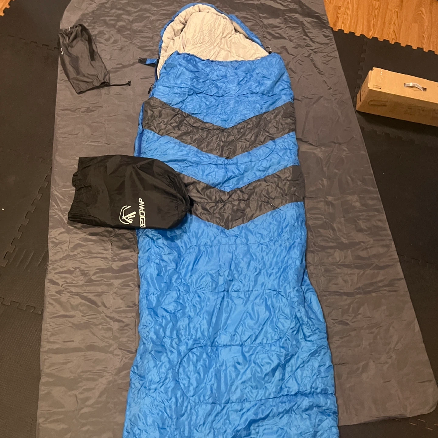 MalloMe Blue Everyday 3 Season Sleeping Bag 50-77°F