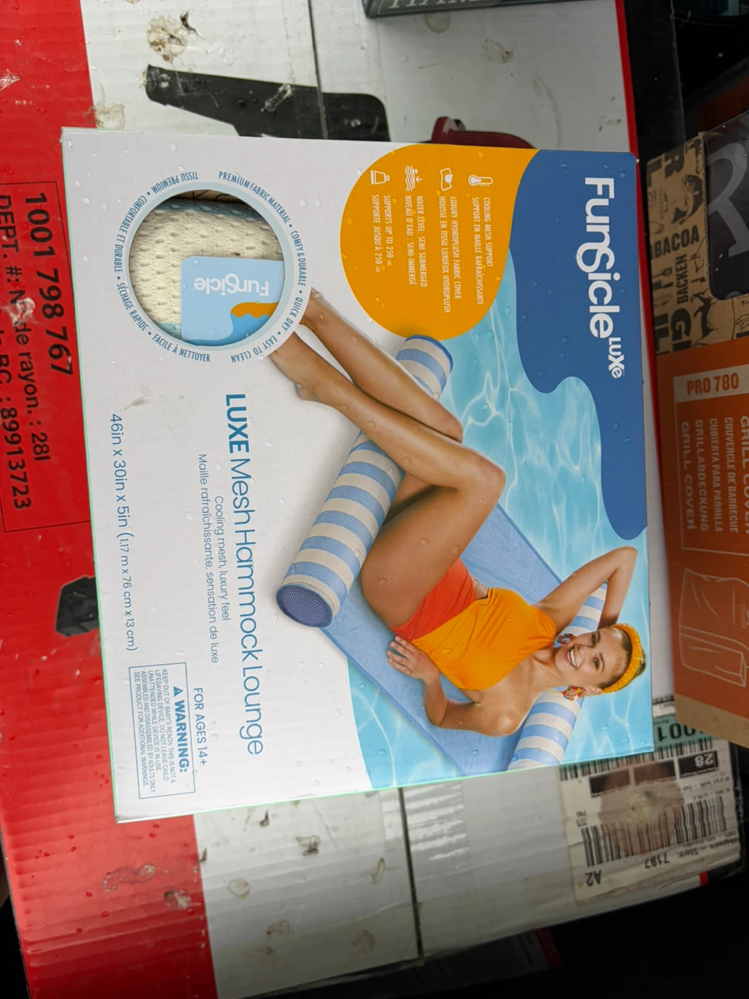Funsicle Luxe Mesh Hammock Lounge Pool Float - photo 2