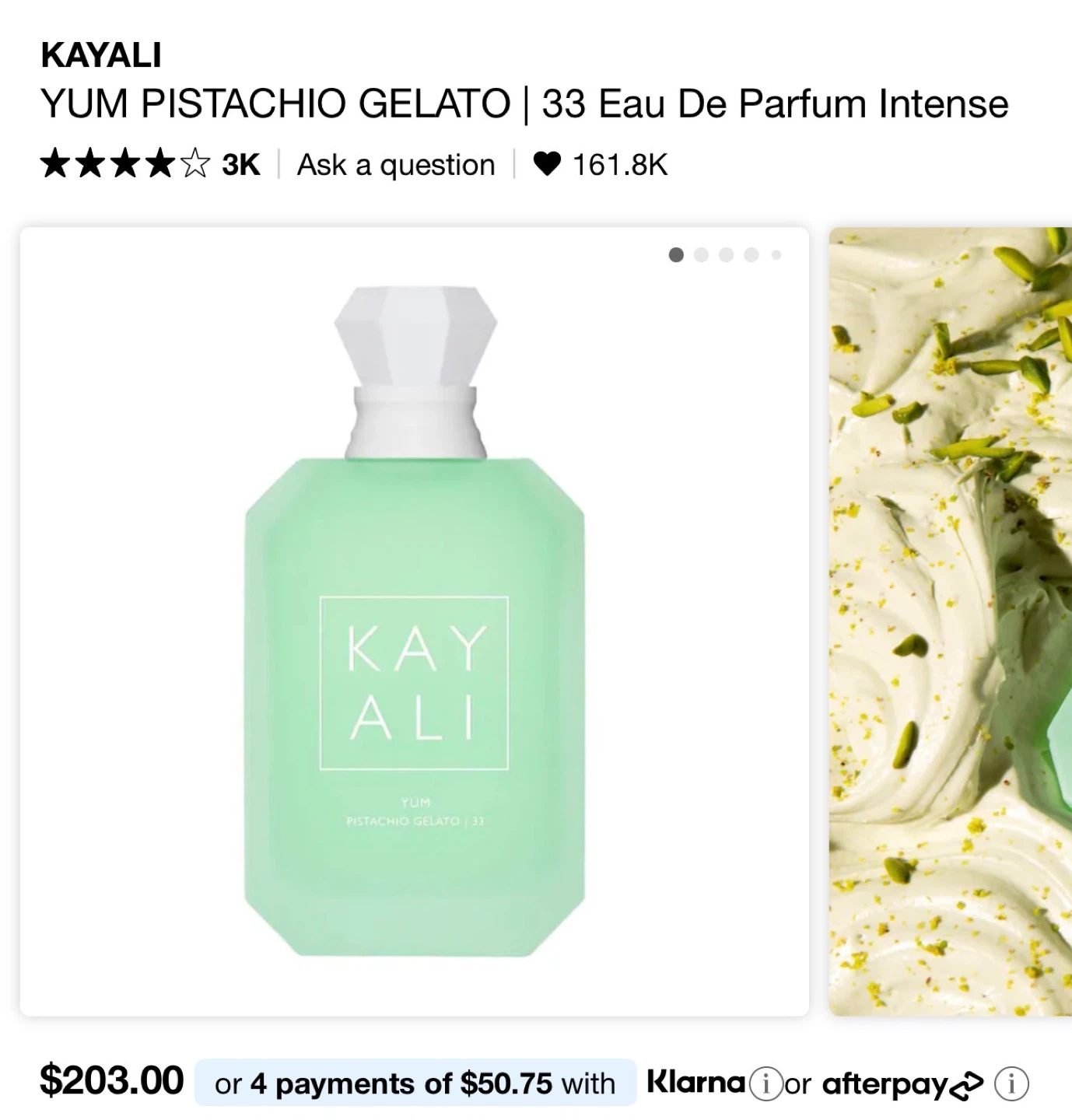 Kayali Yum Pistachio Gelato | 33 Eau De Parfum Intense