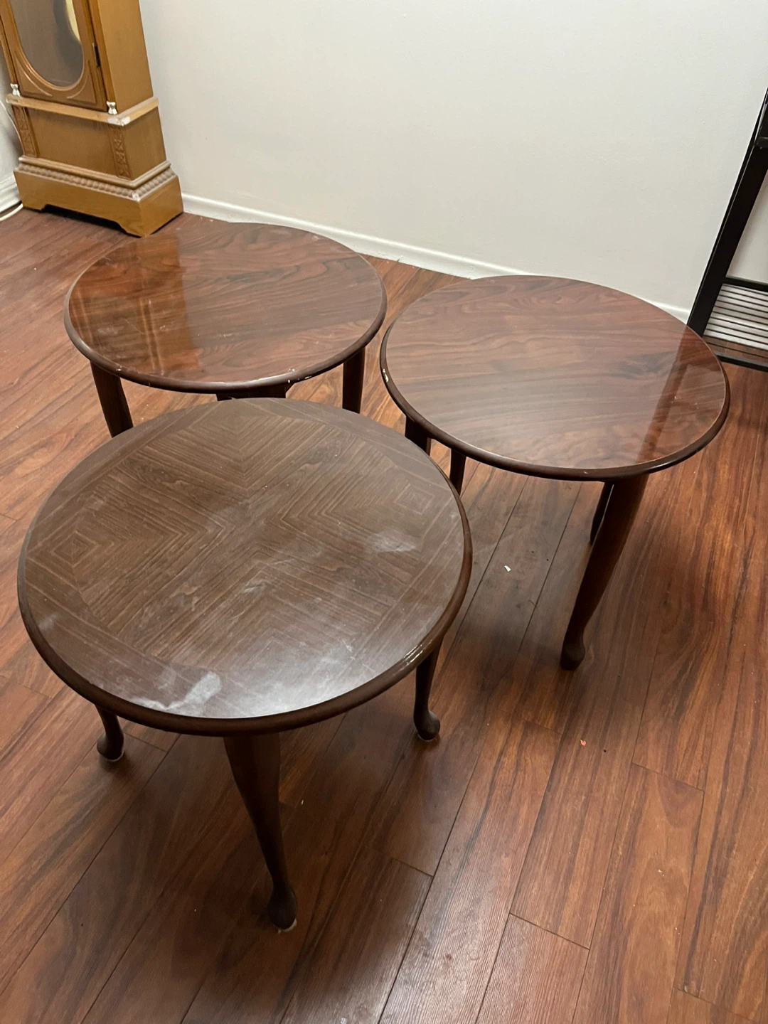 Round Wooden Side Tables