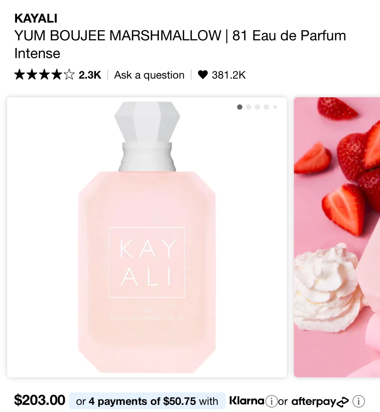KAYALI Yum Boujee Marshmallow | 81 — 100ml Eau de Parfum Intense