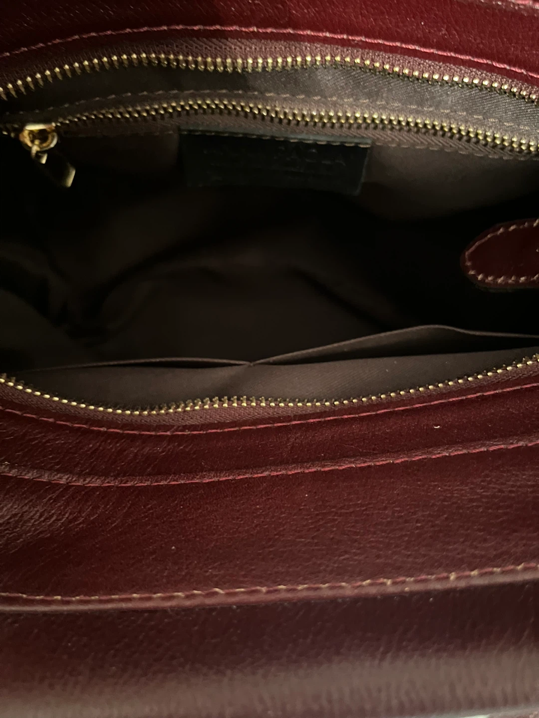 Anna Paola Burgundy Leather Handbag - photo 3