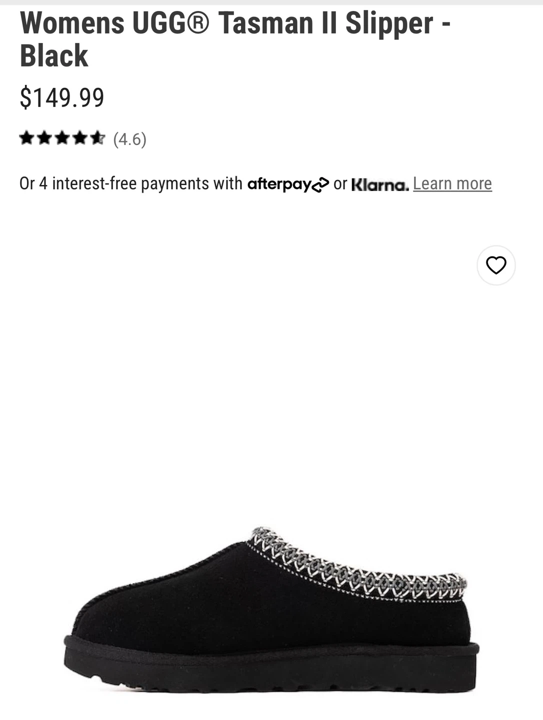 UGG Tasman II Slippers - Black - photo 2
