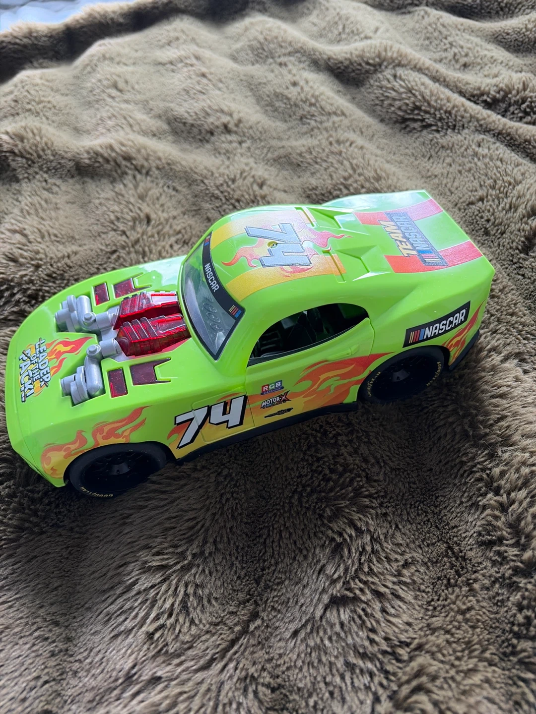 Green NASCAR Stock Car Toy #74