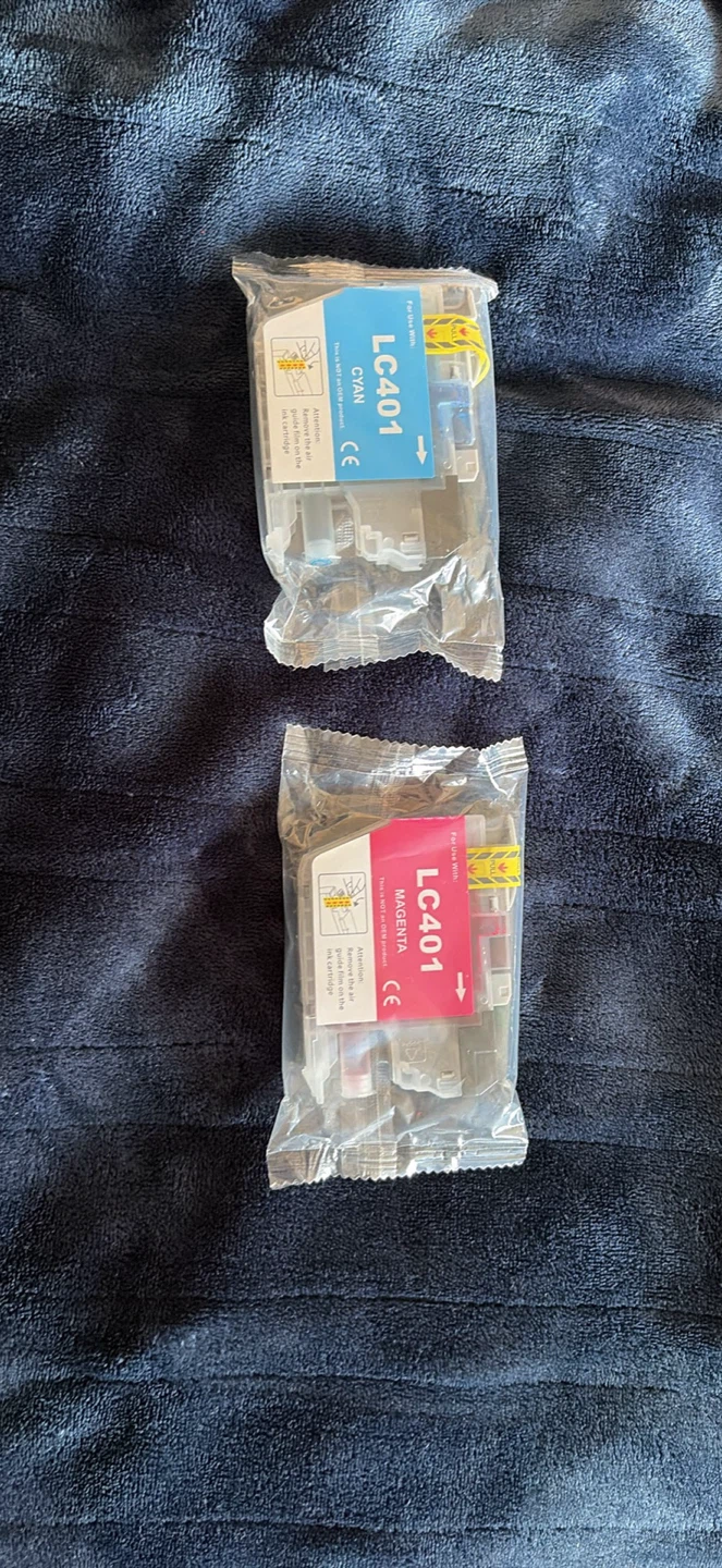 LC401 Cyan and Magenta Ink Cartridges