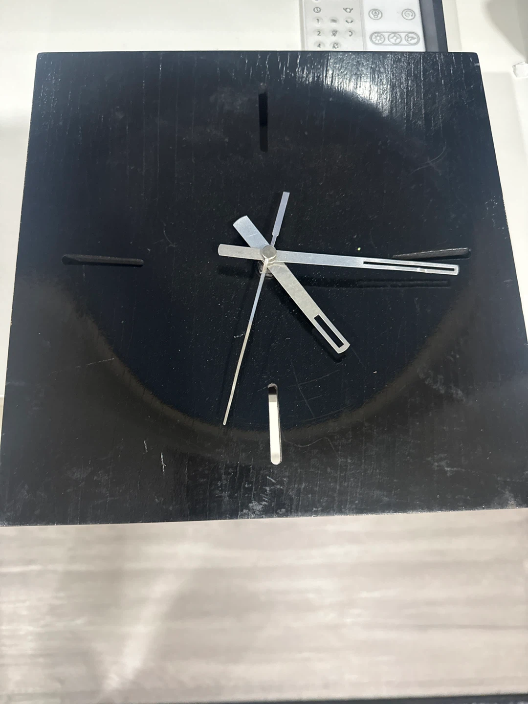 Black Square Wall Clock