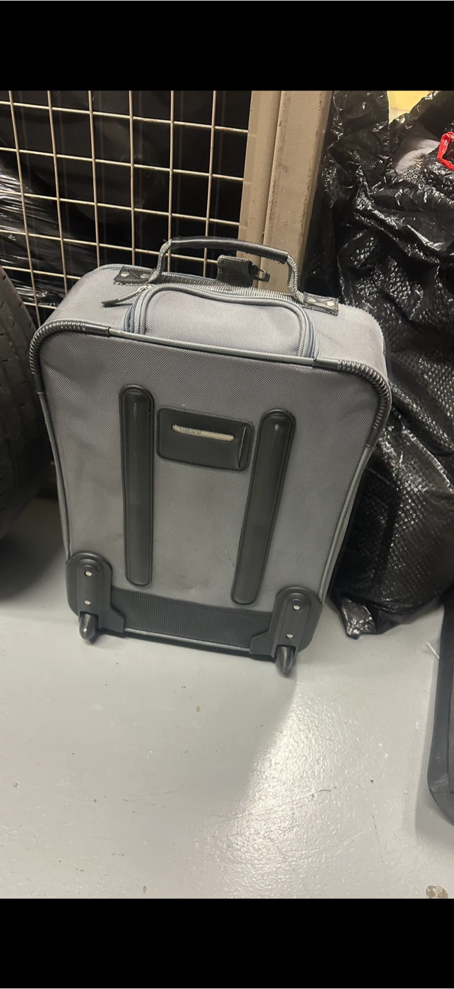 Grey Carry-On Suitcase with Wheels - photo 3
