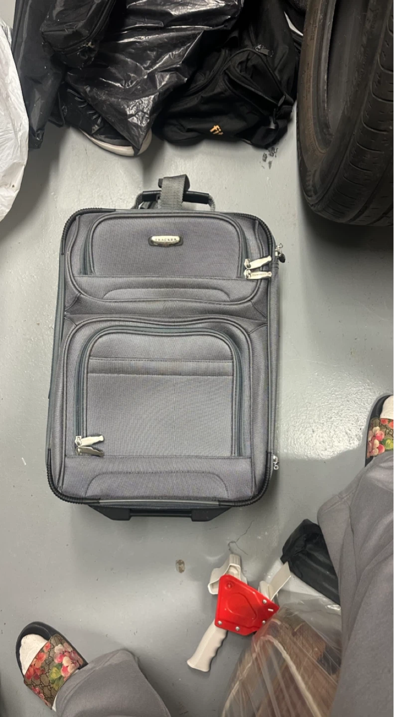 Grey Carry-On Suitcase with Wheels - photo 4
