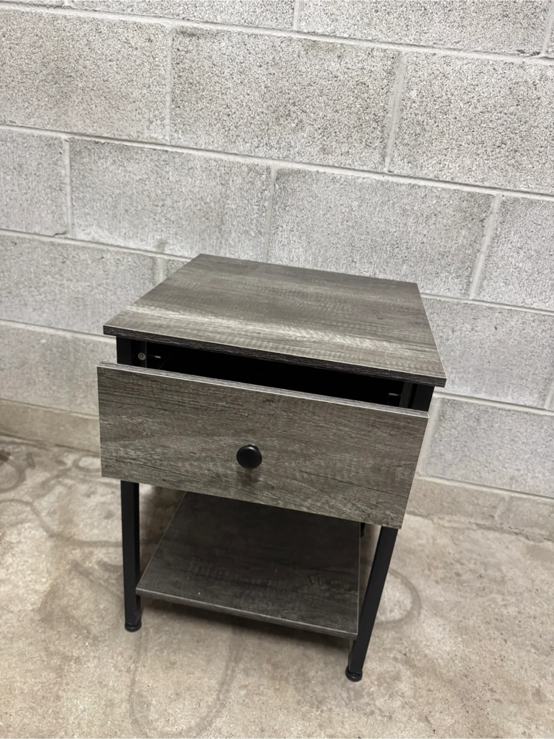 Nightstand with Drawer and Shelf - photo 2