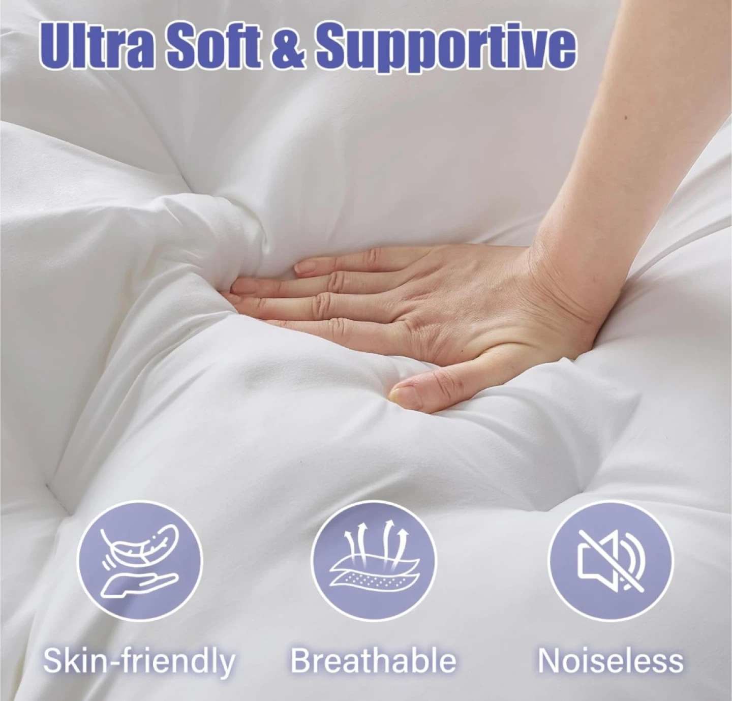 Factory Sealed 4 Inch Memory Foam Mattress Topper, Full - photo 2