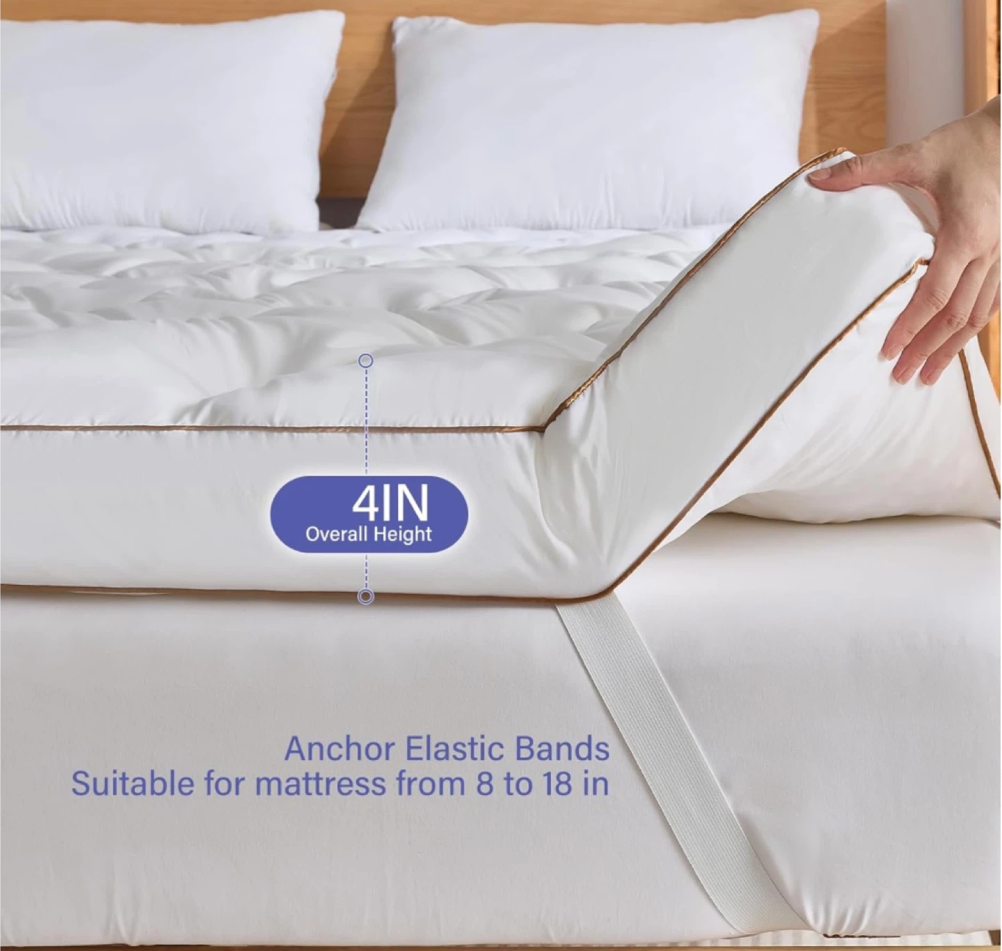 Factory Sealed 4 Inch Memory Foam Mattress Topper, Full - photo 3