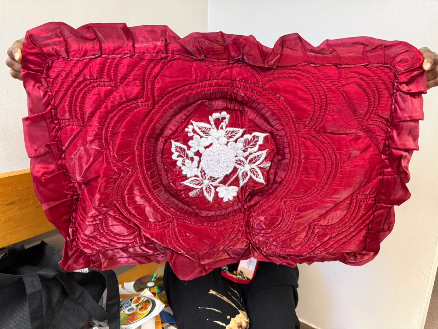 Decorative Red Pillow Cover