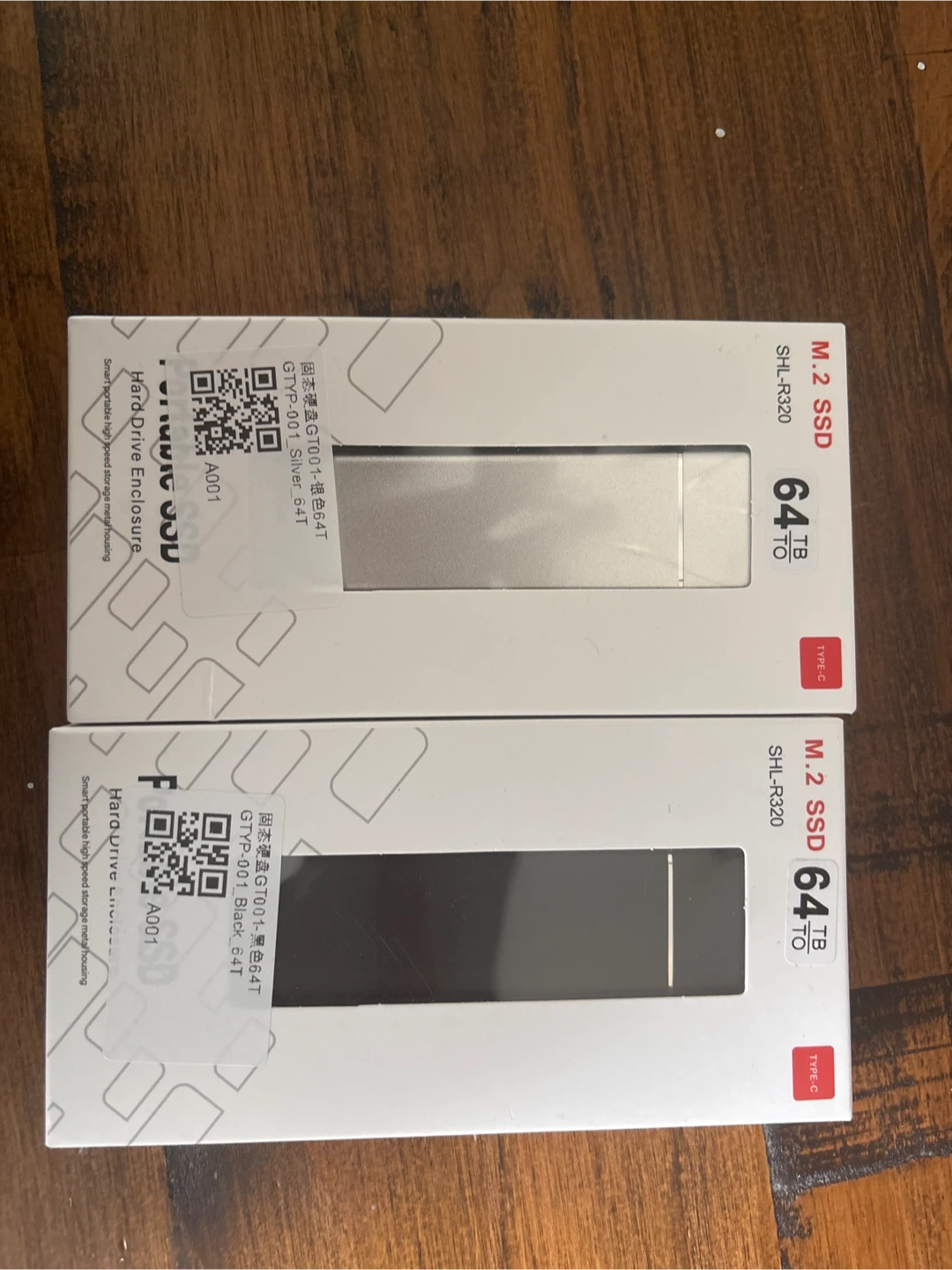 2 x M.2 NVMe SSD Enclosure Portable Type-C