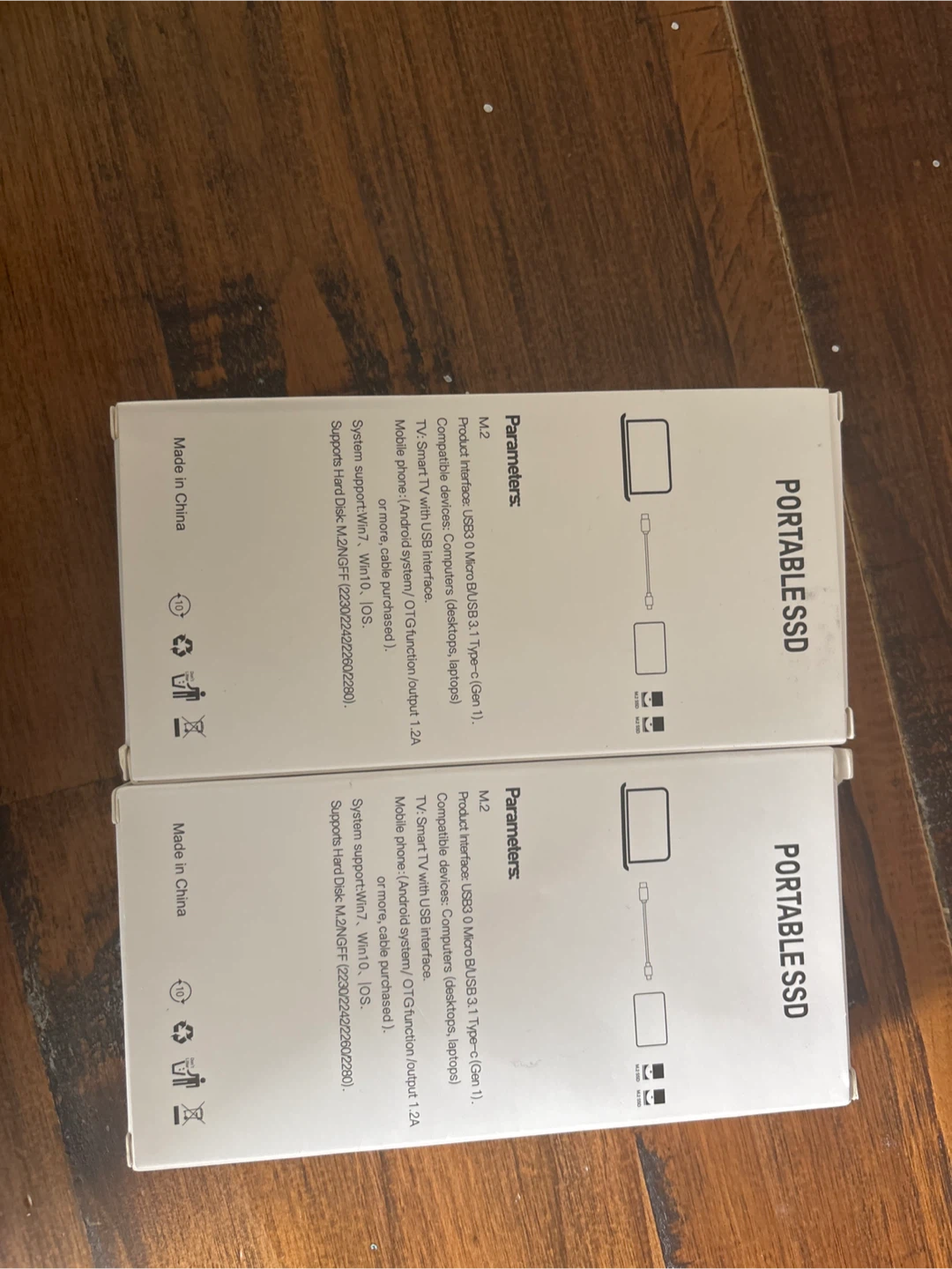 2 x M.2 NVMe SSD Enclosure Portable Type-C - photo 2