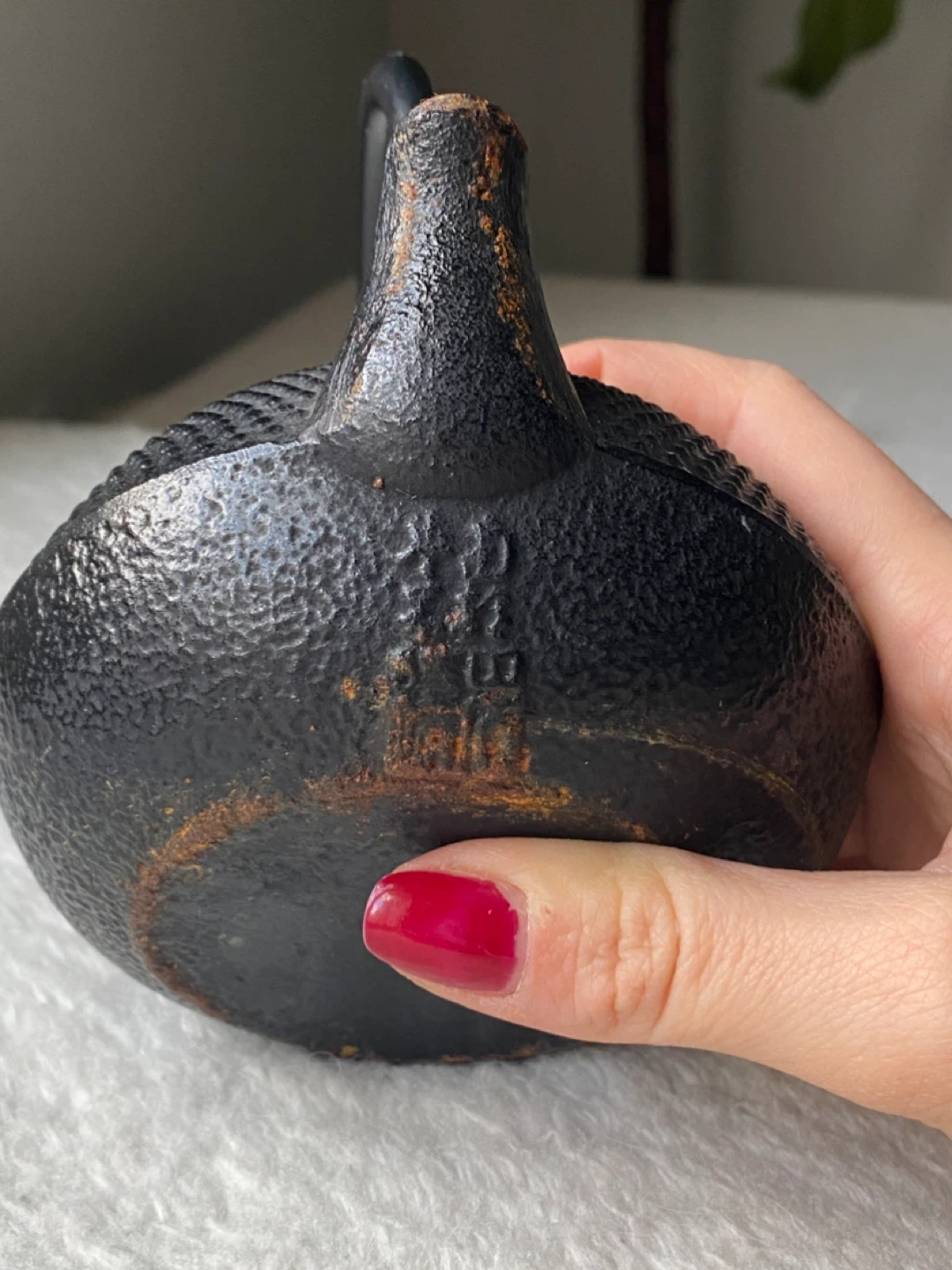 Antique Japanese Cast Iron (Nanbu Tekki) teapot - photo 2