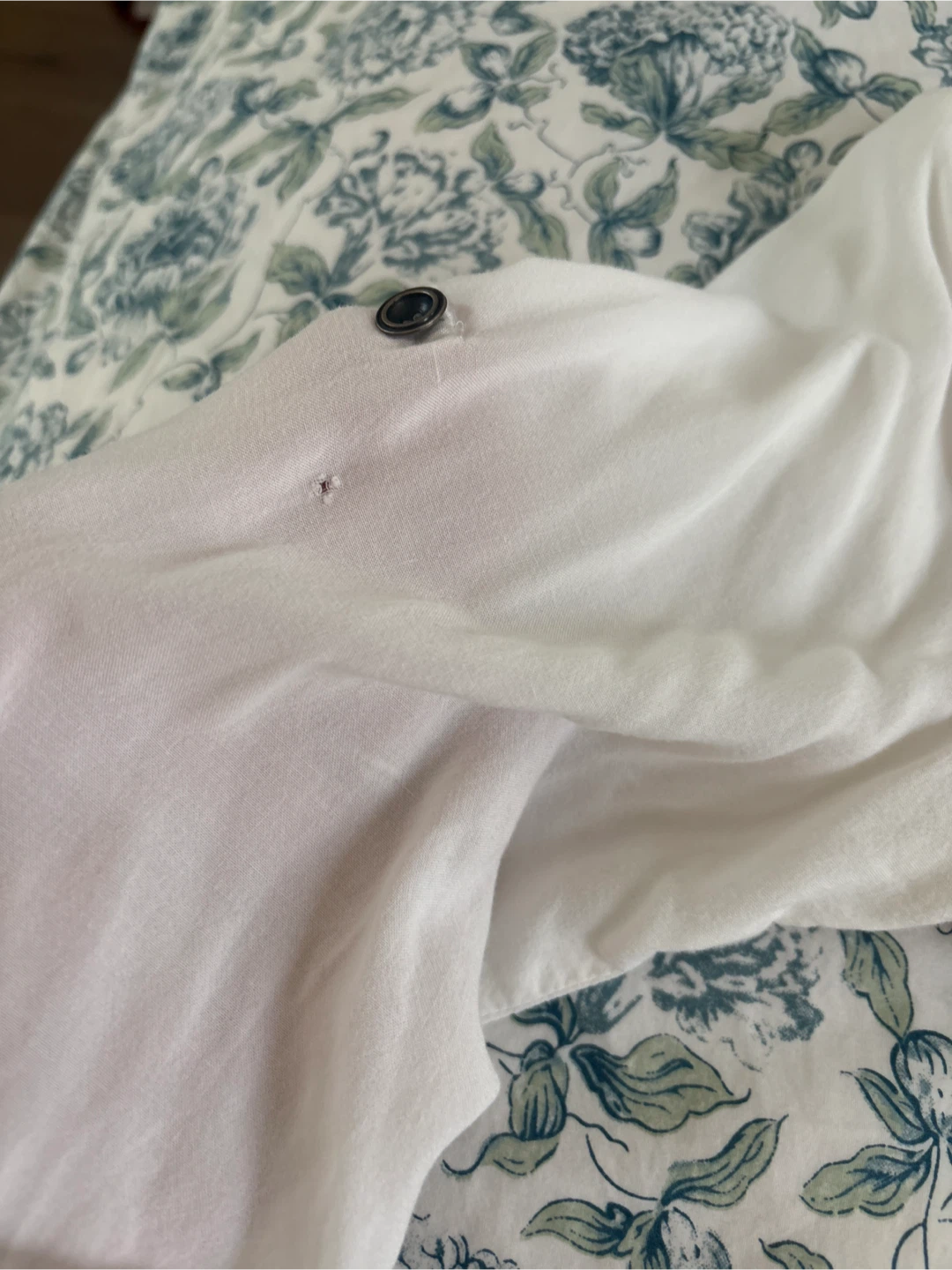 White Button-Up Shirt - photo 3