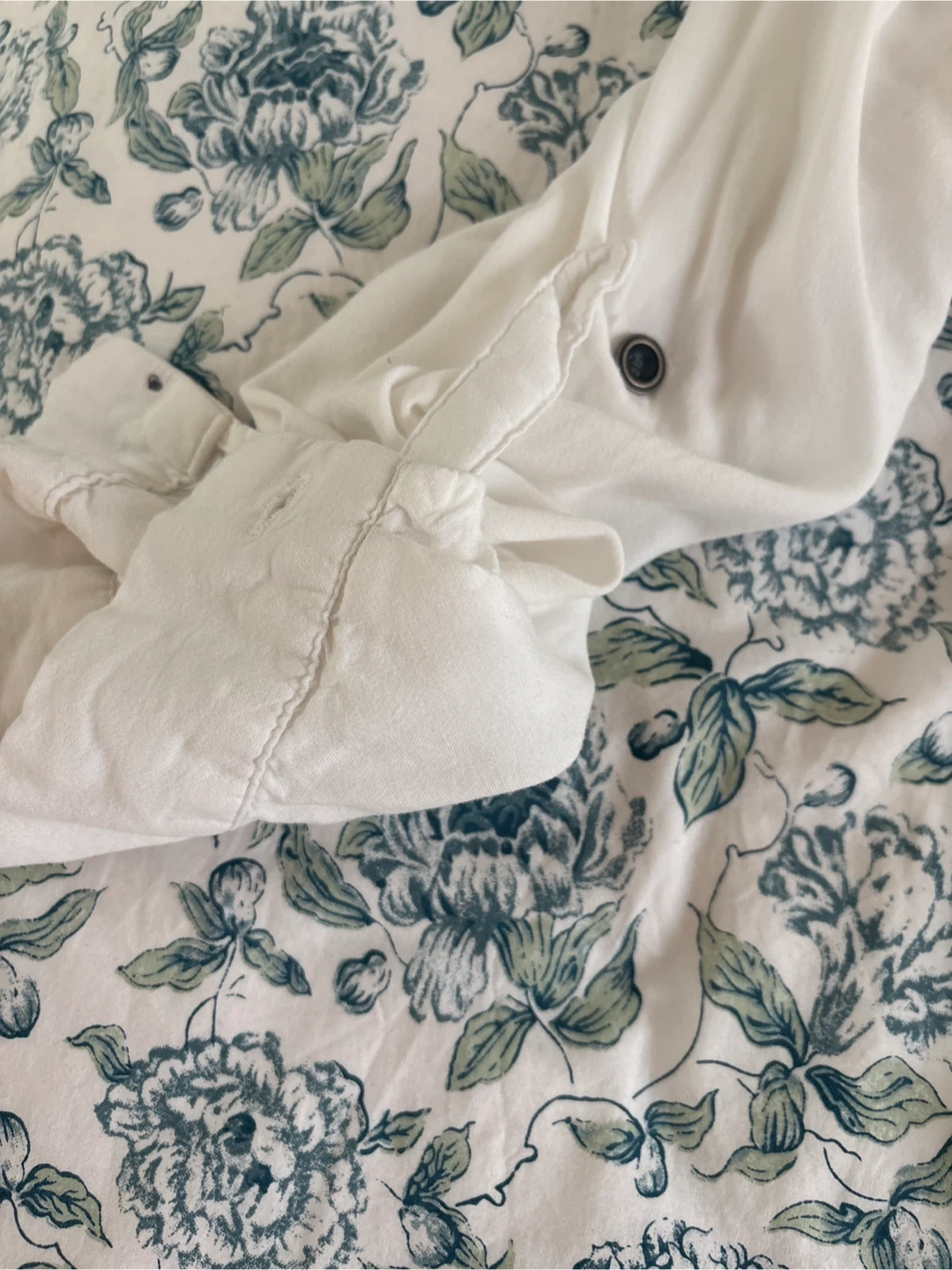 White Button-Up Shirt - photo 4