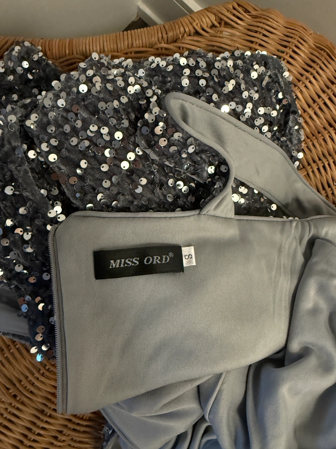 MISS ORD Sequin Midi Dress - Silver - photo 5