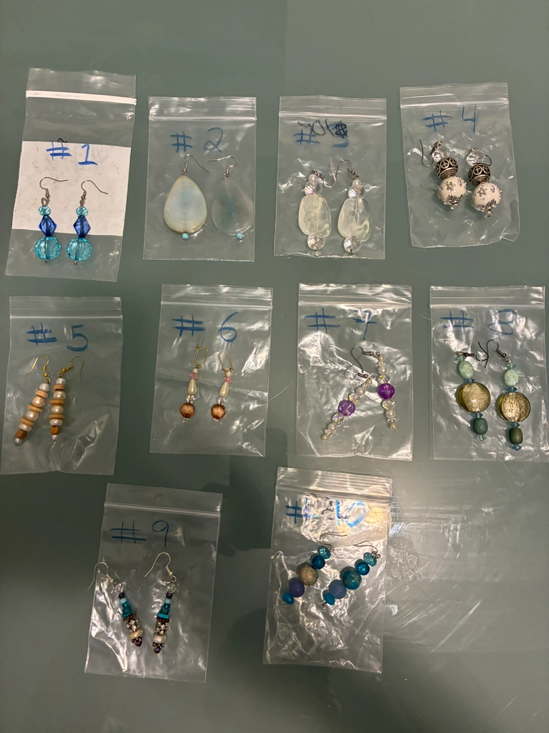 Home made costume earrings for pierced ears