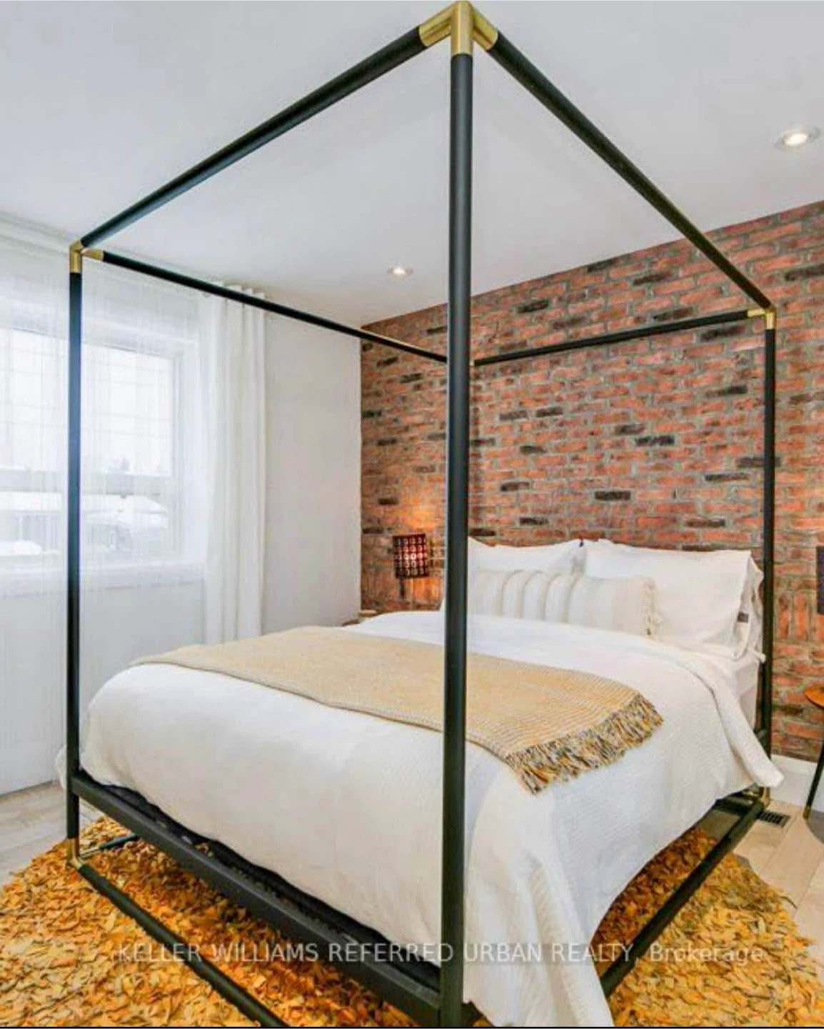 CB2 Metal Canopy Queen Bed Frame