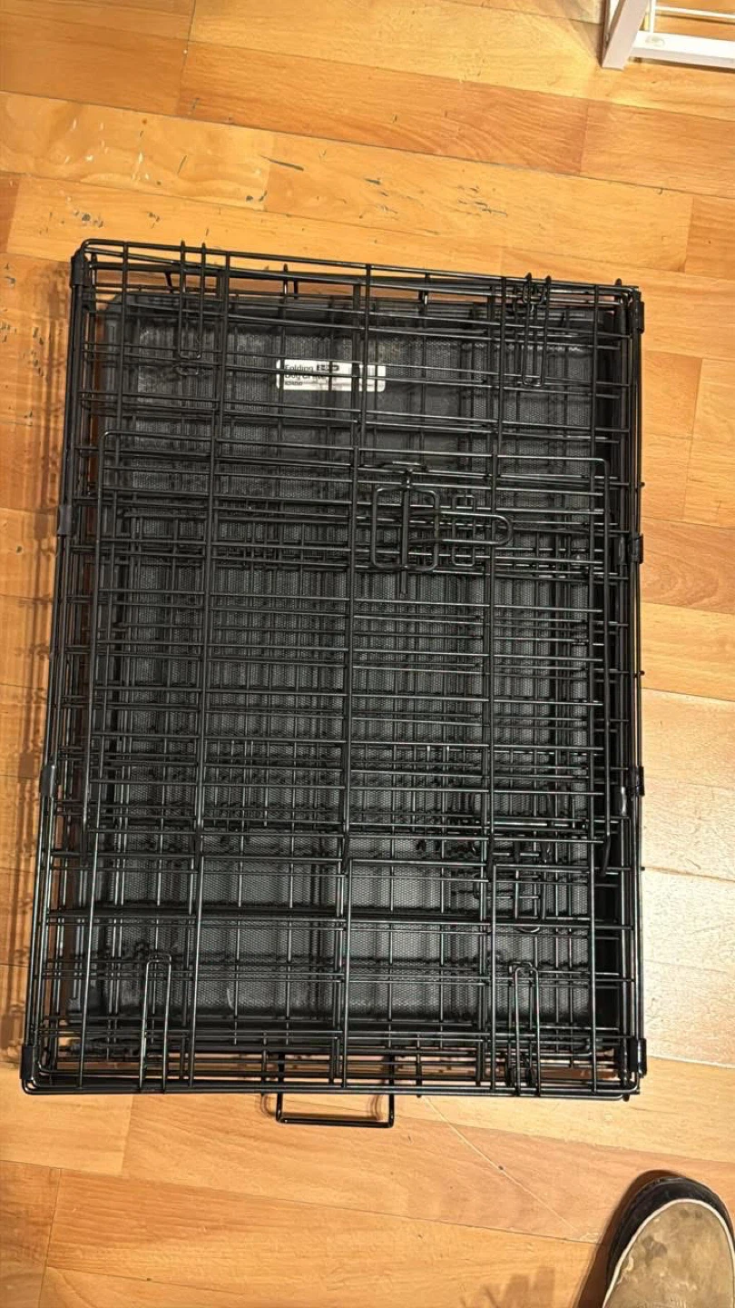 Folding 2-Door Dog Crate