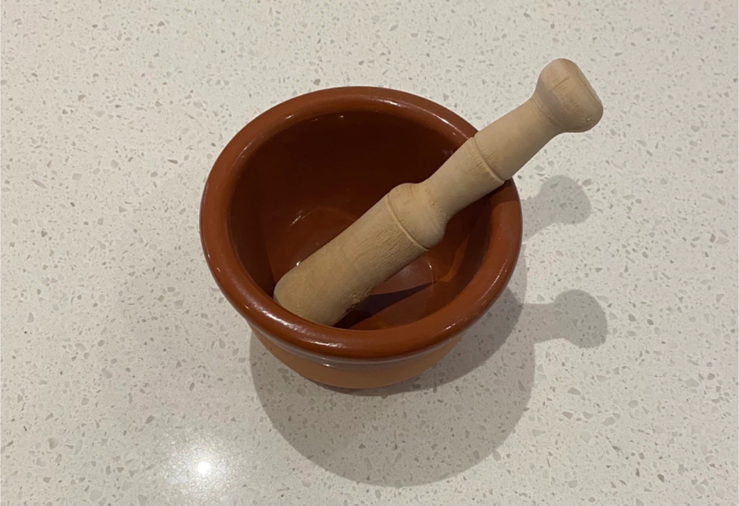 Terracotta Mortar and Pestle Set - photo 2
