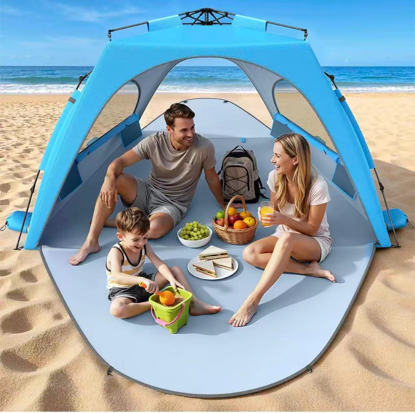 Instant Pop Up Beach Tent for Family