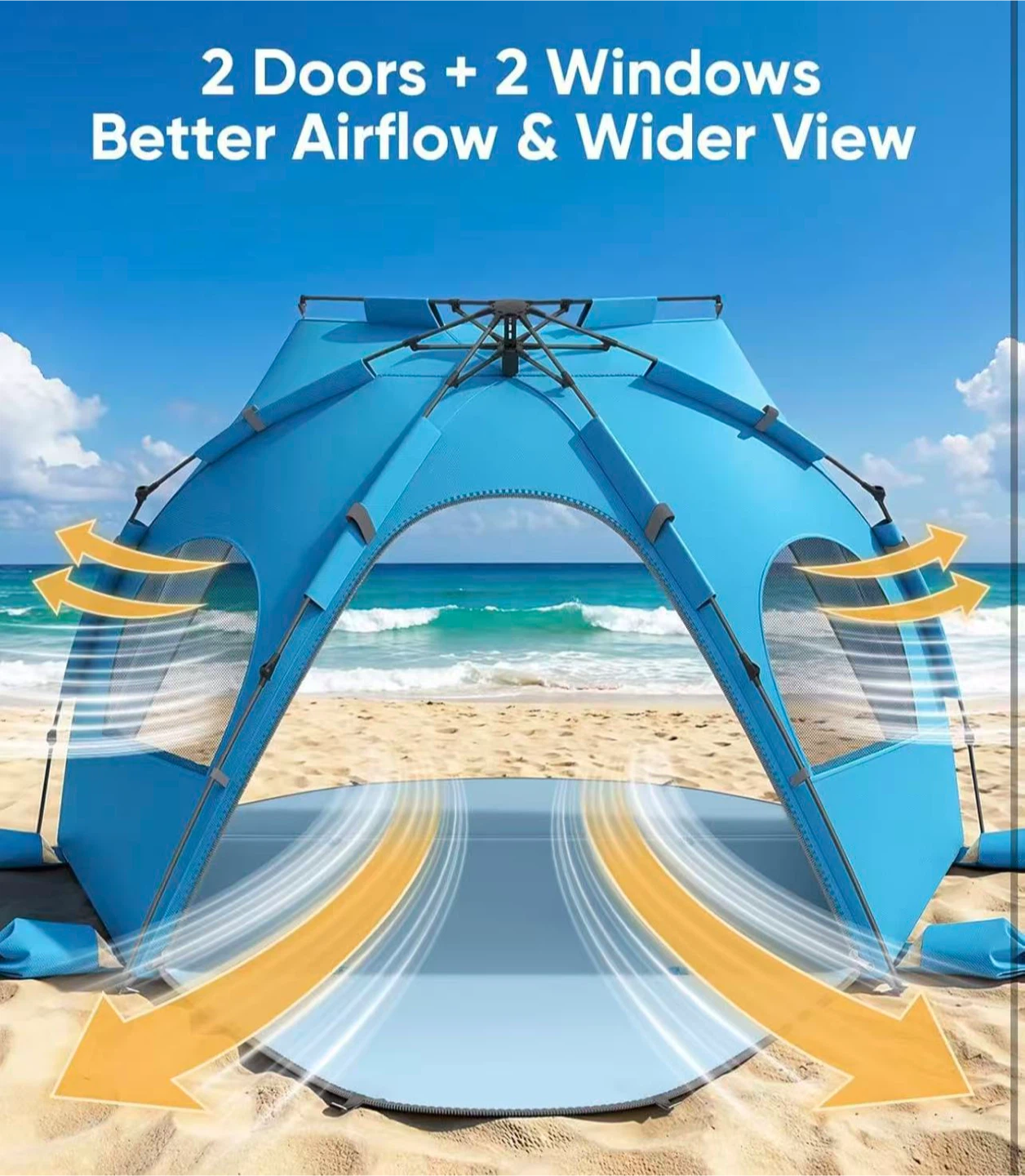Instant Pop Up Beach Tent for Family - photo 5