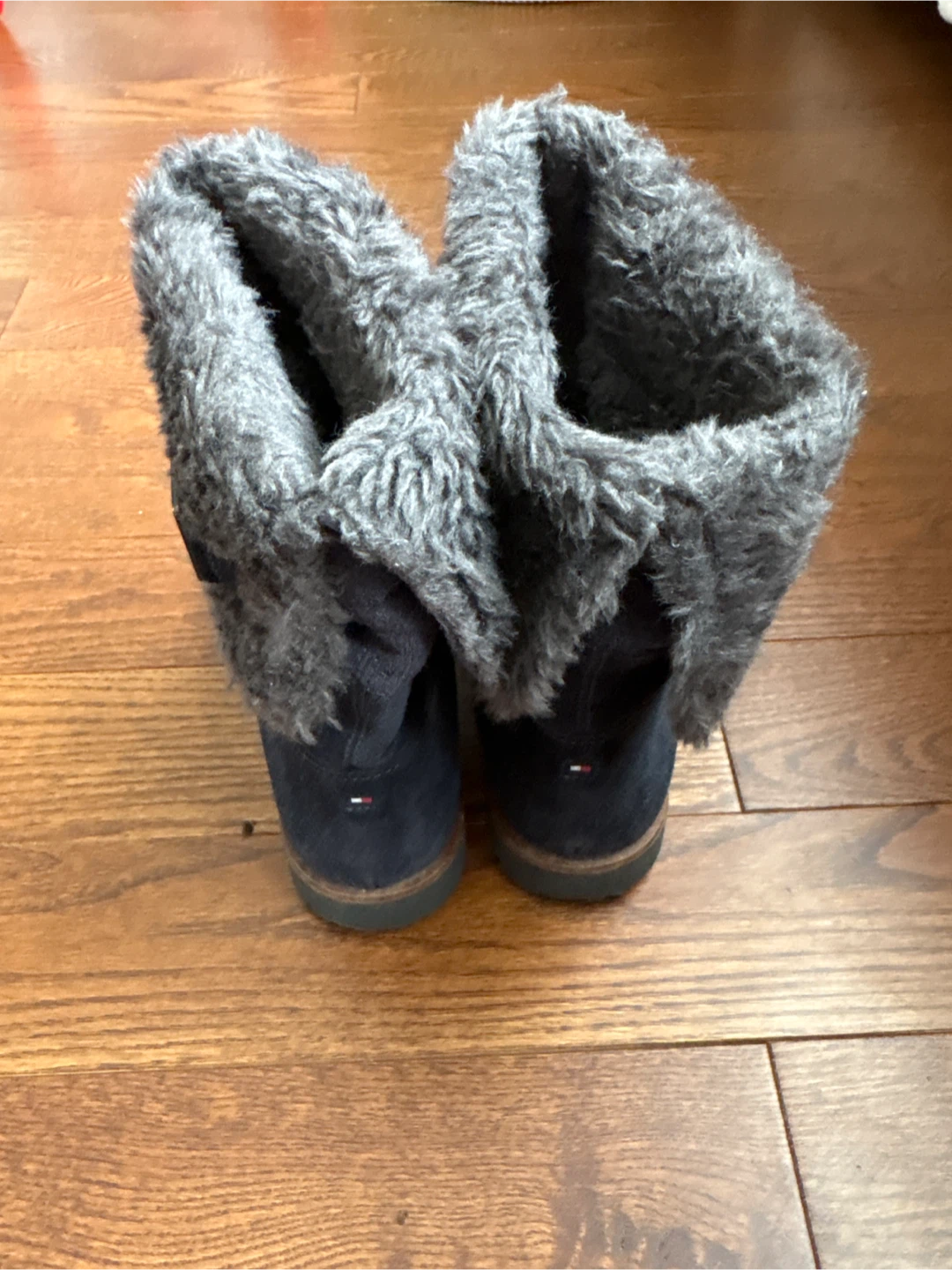 Tommy Hilfiger Women's Navy Suede Fur Lined Boots - photo 3