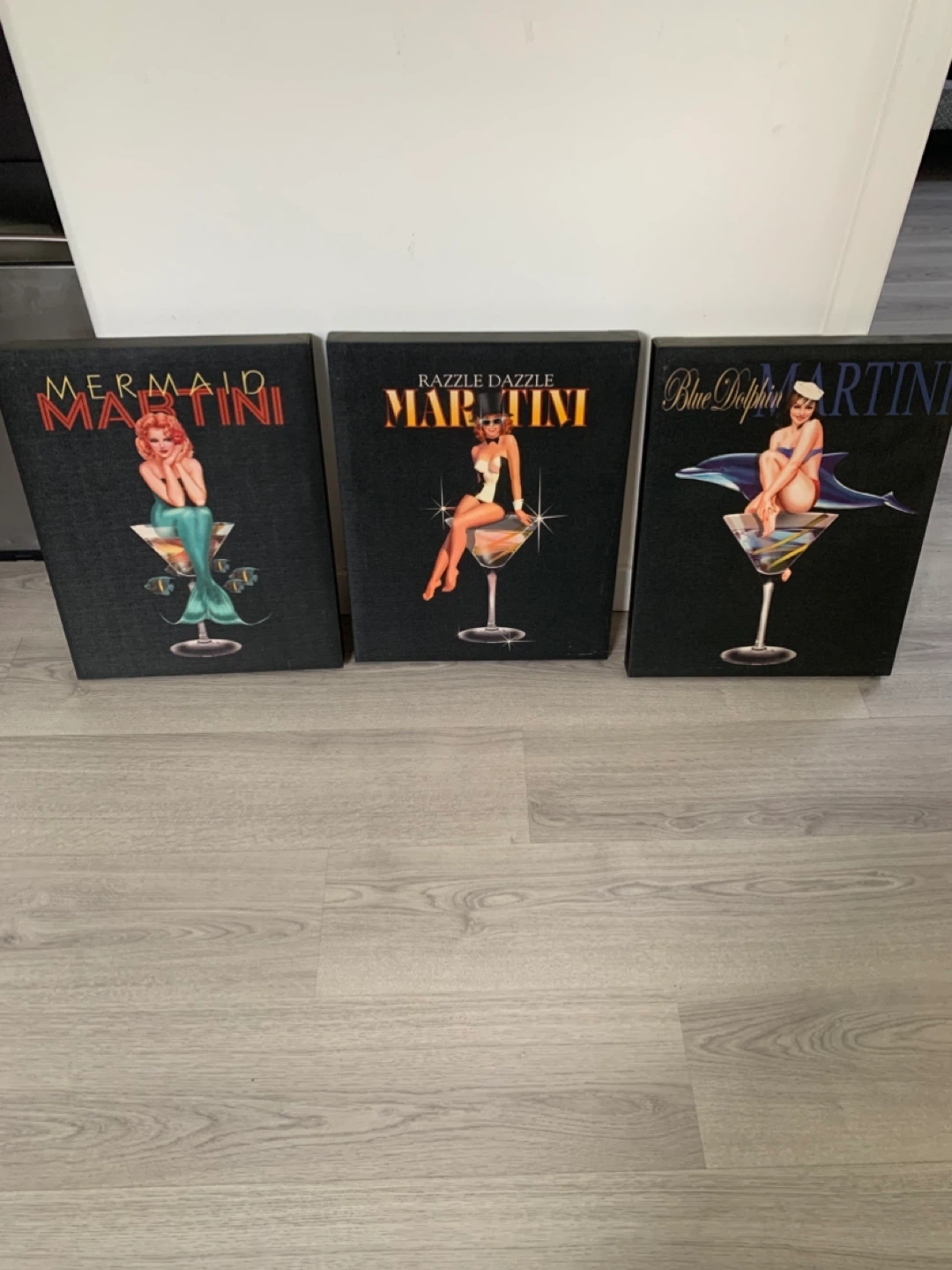 Set of 3 Martini Art Prints