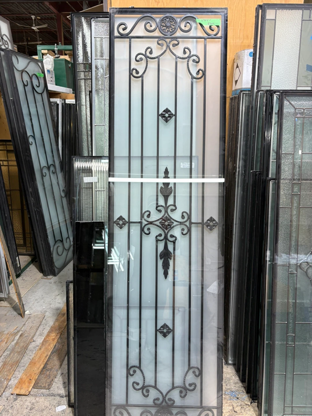 Decorative Metal and Glass Screen Door Panel - photo 3