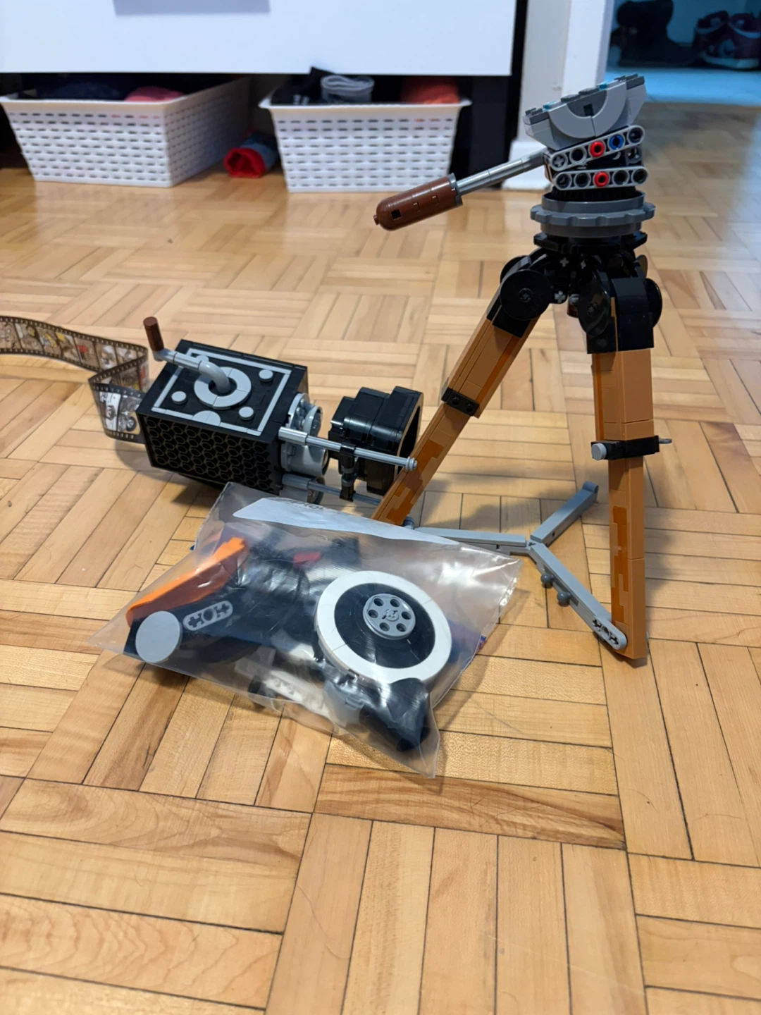 LEGO Disney Retro Camera anniversary set with missing pieces