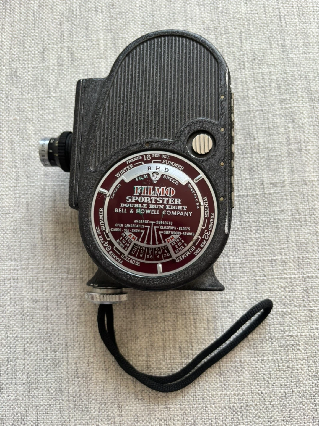 Bell & Howell Filmo Sportster Double Run Eight 8mm Camera