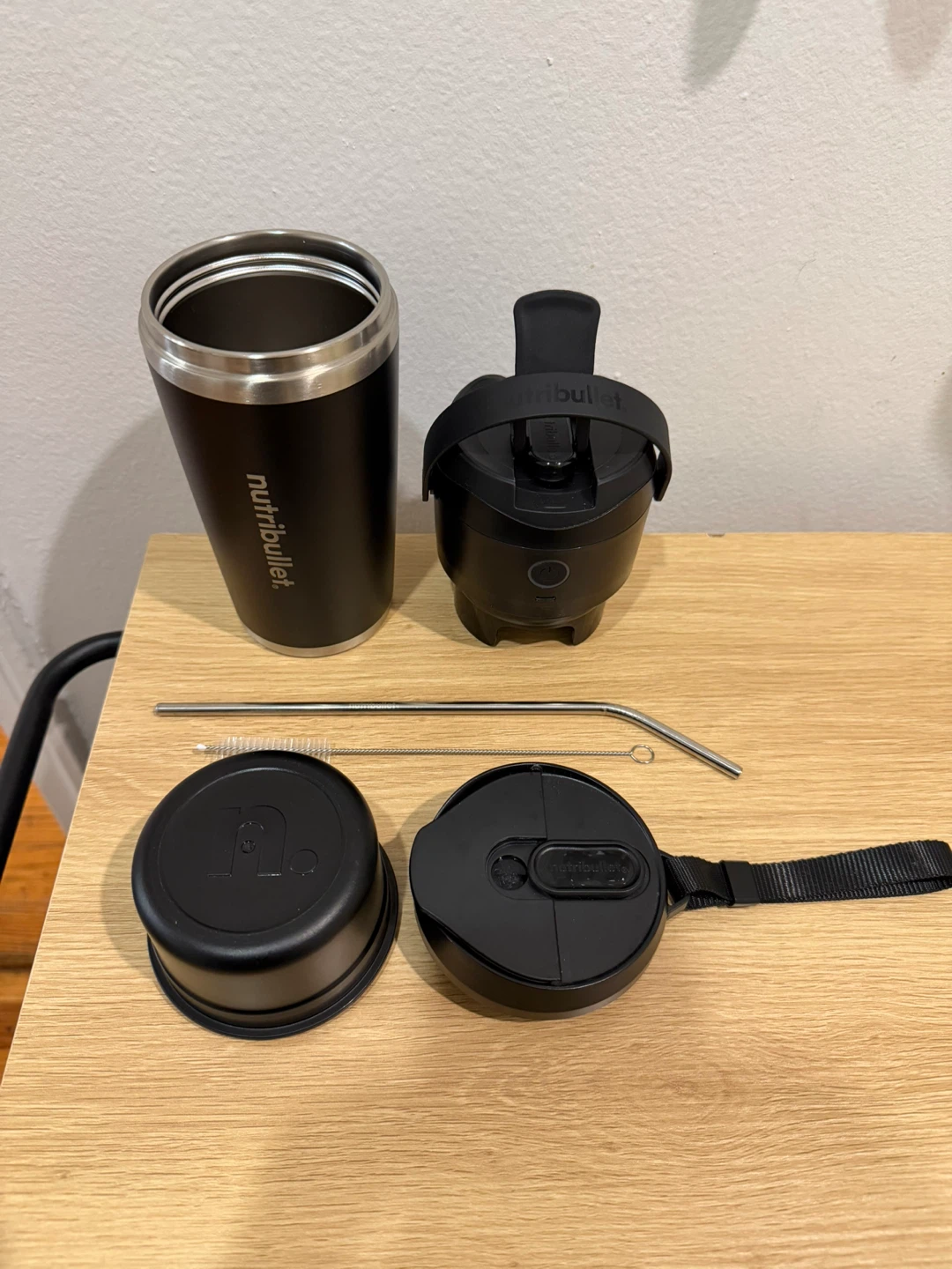 NutriBullet Travel Tumbler with Lid, Straw, and Brush - photo 3