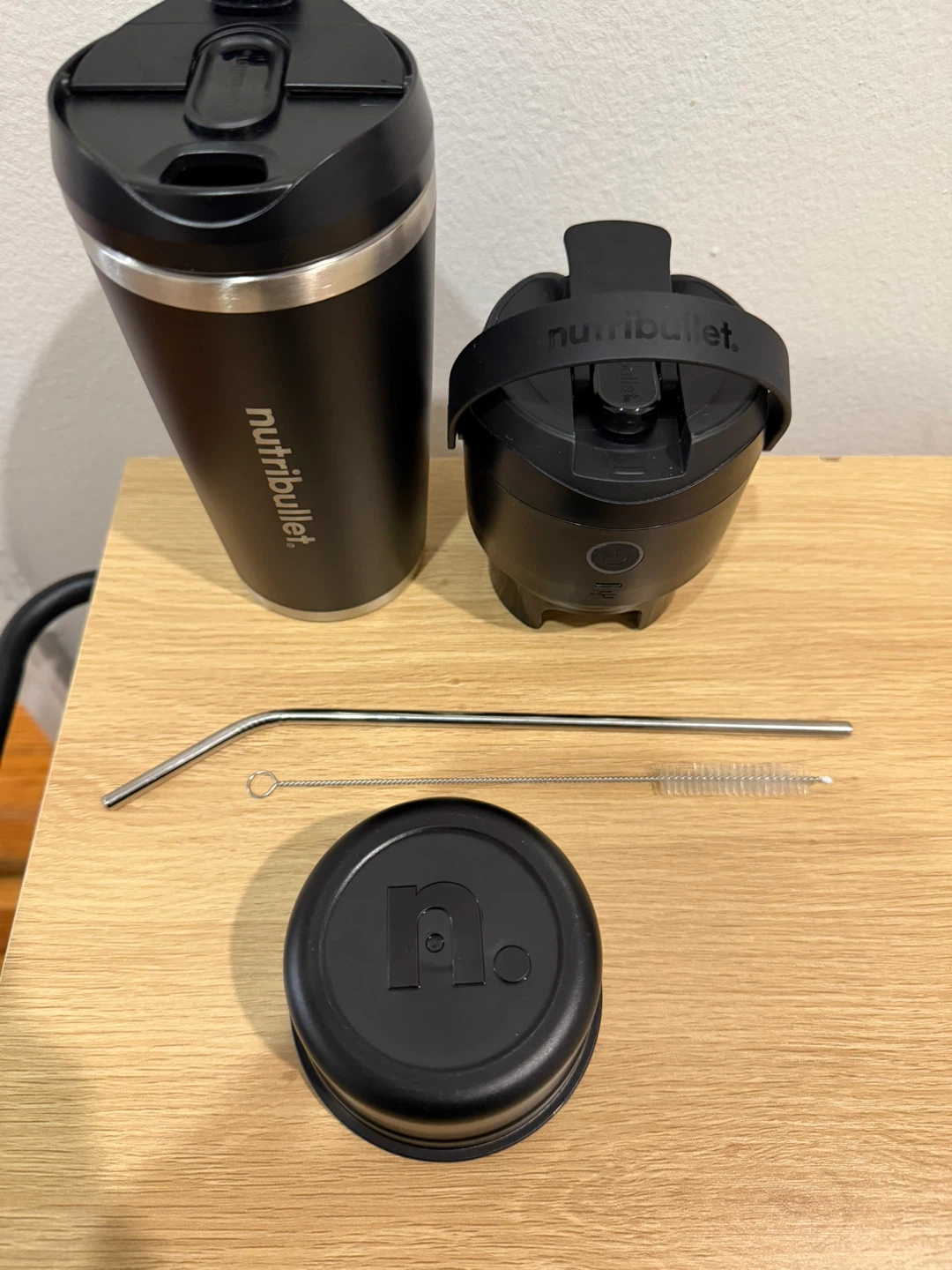 NutriBullet Travel Tumbler with Lid, Straw, and Brush - photo 4