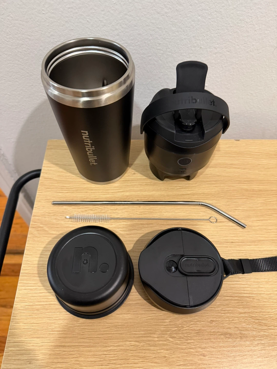 NutriBullet Travel Tumbler with Lid, Straw, and Brush - photo 2